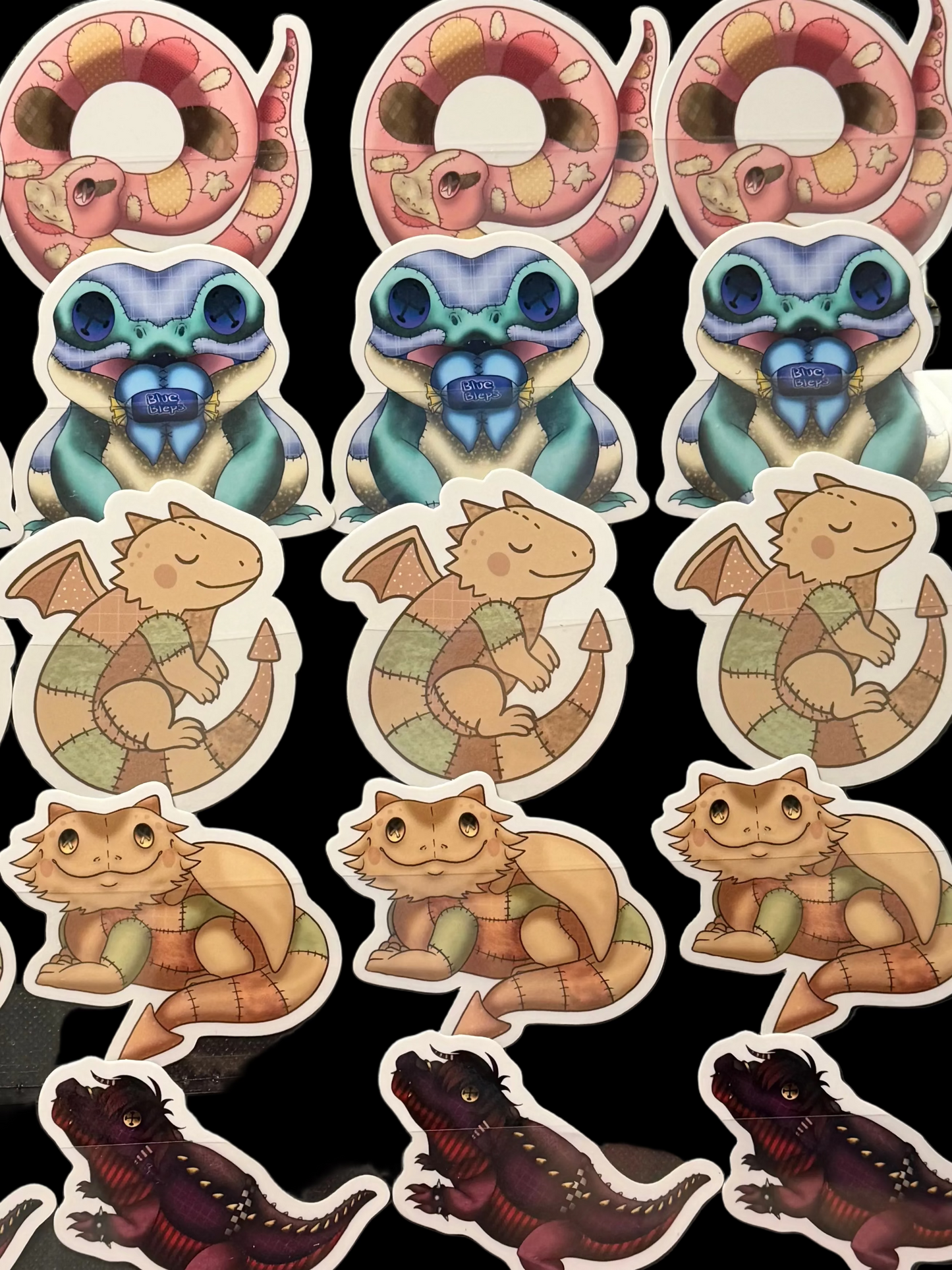 Quilted Crew Stickers🐉
